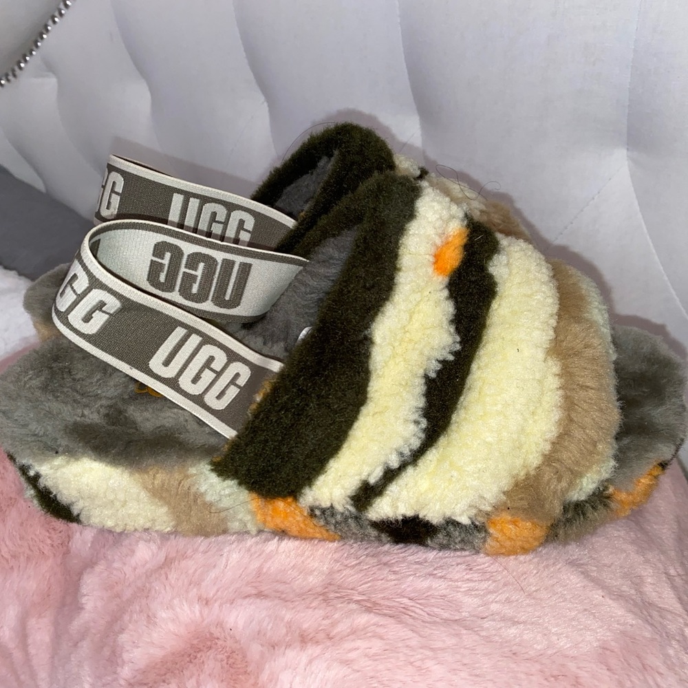 Multi colored Ugg slippers